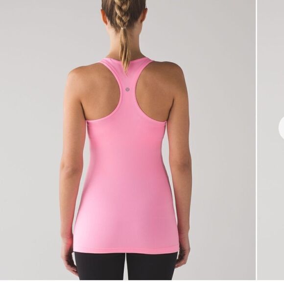 Lululemon Cool Racerback race length Pink Shell size 6 - Picture 1 of 7
